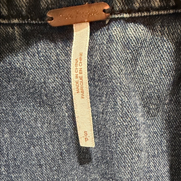 Free People Denim and Gray Jean Jacket - Picture 2 of 6